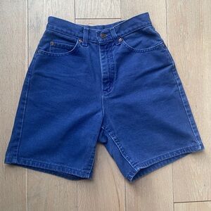 Lee Deep Blue Vintage Denim Shorts